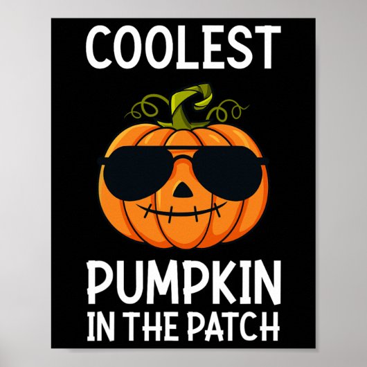 Halloween koelste pompoen in de patch boys Girls Poster (Voorkant)