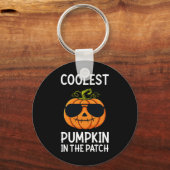 Halloween koelste pompoen in de patch boys Girls Sleutelhanger (Voorkant)