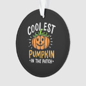 Halloween koelste pompoen in de pleister ornament (voorkant)