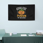 Halloween koelste pompoen in de pleister spandoek (Beurs)