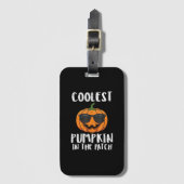 Halloween Koelste Pompoen Patch Kostuum Mannen Jon Bagagelabel (Voorkant (verticaal))