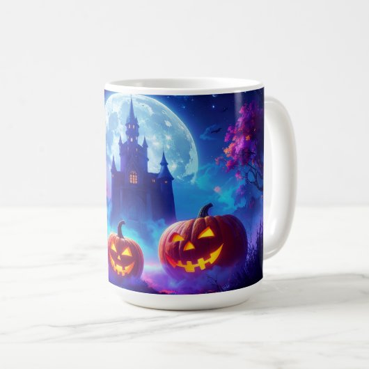 Halloween koffie, cacao- of thee Mok (Voorkant rechts)