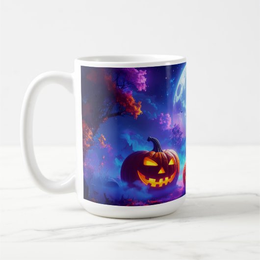Halloween koffie, cacao- of thee Mok (Links)
