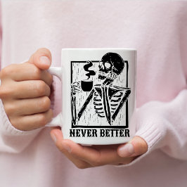 Halloween koffie drink skelet schedel Funny Koffiemok