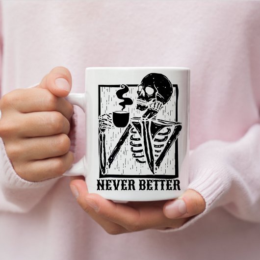 Halloween koffie drink skelet schedel Funny Koffiemok