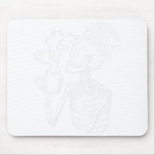 Halloween Koffie Drink Skeleton Teacher Lazy Di Muismat