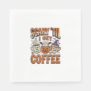 Halloween Koffie Eng Tot Koffie Vintage Shirt_ Servet