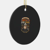 Halloween Koffie Geest Viering Keramisch Ornament (Rechts)