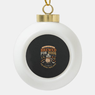 Halloween Koffie Geest Viering Keramische Bal Ornament
