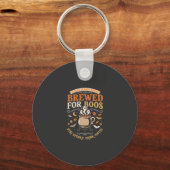 Halloween Koffie Geest Viering Sleutelhanger (Voorkant)