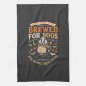 Halloween Koffie Geest Viering Theedoek (Verticaal)