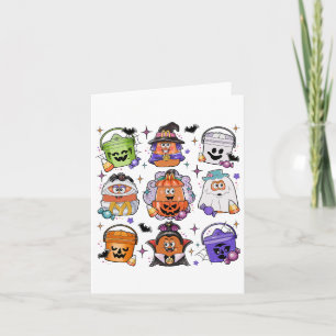 Halloween Koffie Grappig Halloween Seizoen Spooky Kaart