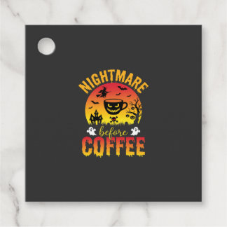 Halloween Koffie Nachtmerrie Voor Koffie Griezelig Bedankjes Labels