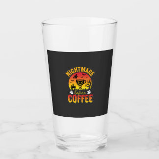 Halloween Koffie Nachtmerrie Voor Koffie Griezelig Glas