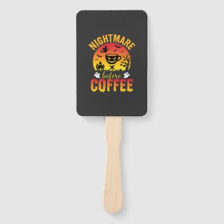 Halloween Koffie Nachtmerrie Voor Koffie Griezelig Handwaaier