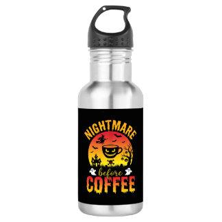 Halloween Koffie Nachtmerrie Voor Koffie Griezelig Waterfles