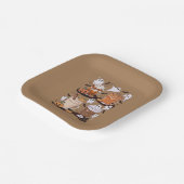 Halloween Koffie Schattigee Herfst Iced Coffee Lov Papieren Bordje (Gebogen)