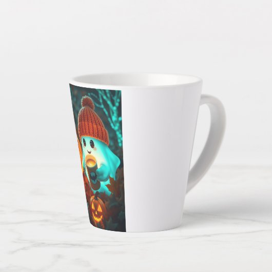 Halloween koffiebeker latte mok (Rechterhoek)
