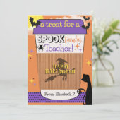 Halloween Koffiegeschenk Kaart Houder (Staand voorkant)