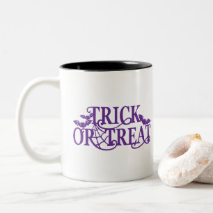 Halloween koffiekop tweekleurige koffiemok