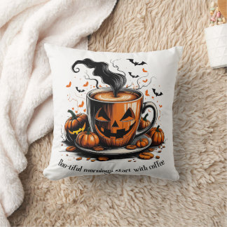 Halloween Koffiekussen – Boo-tiful Mornings Kussen