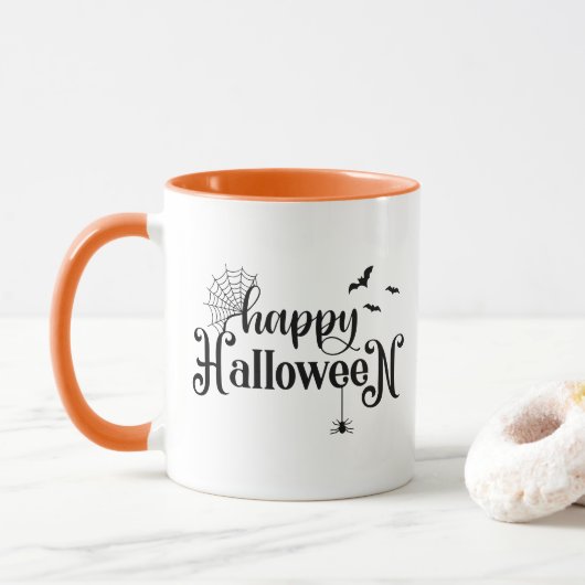 Halloween koffiemok mok (Met donut)