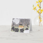 Halloween Koken Kaart (Gele Bloem)