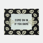 Halloween kom binnen als je schattige schedels dur deurmat (Voorkant)