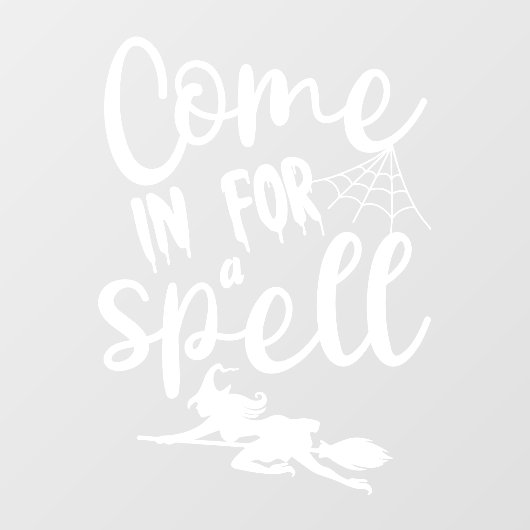 Halloween Kom binnen voor een spreuk Heks Raamsticker (Vel)