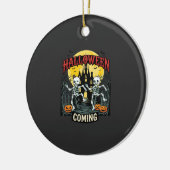 Halloween Komende Dansende Skeletten Kasteel Pompo Keramisch Ornament (Links)