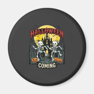 Halloween Komende Dansende Skeletten Kasteel Pompo Magneet
