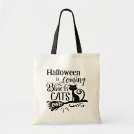 Halloween komt de Black Cats Canvas tas