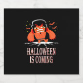 Halloween komt eraan bier etiket (Enkel label)