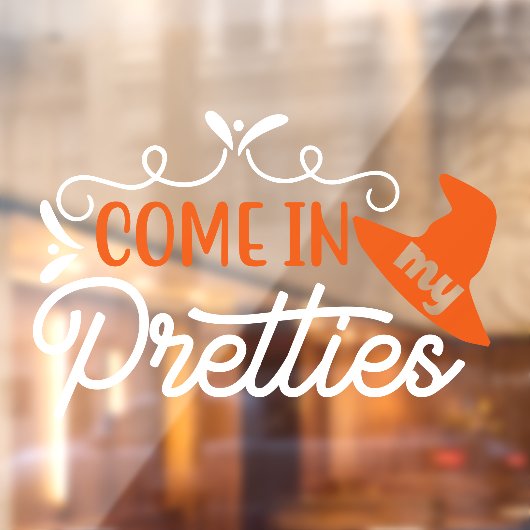 Halloween Komt Mijn Schoonheden Heks Raamsticker (Vel 2)