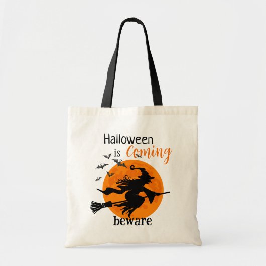 Halloween komt op Beware Canvas tas (Voorkant)