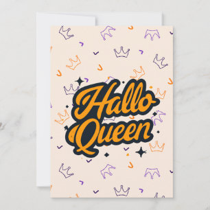 Halloween Koningin, Halloqueen, Retro Halloween Ku Feestdagenkaart