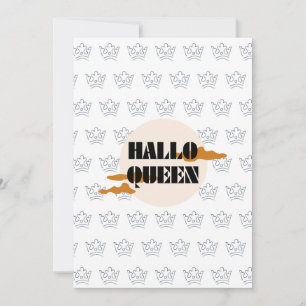 Halloween Koningin, Halloqueen, Retro Halloween Ku Feestdagenkaart