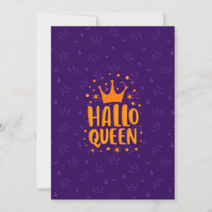 Halloween Koningin, Halloqueen, Retro Halloween Ku Feestdagenkaart