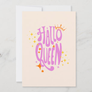 Halloween Koningin, Halloqueen, Retro Halloween Ku Feestdagenkaart
