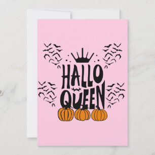 Halloween Koningin, Halloqueen, Retro Halloween Ku Feestdagenkaart