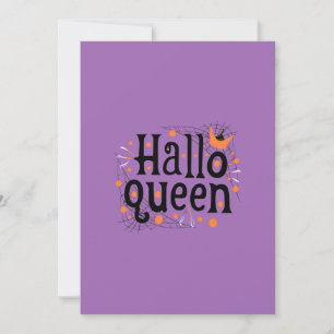 Halloween Koningin, Halloqueen, Retro Halloween Ku Feestdagenkaart