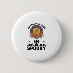 Halloween Koningin Little Miss Retro Heks_1 Ronde Button 5,7 Cm
