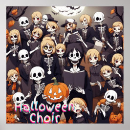 Halloween koor poster
