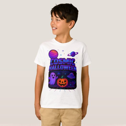Halloween Kosmische Kleding Space Galaxy Unisex T-shirt (Voorkant volledig)