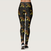 Halloween Kosmische Pompoen Buitenruimte Jack OLan Leggings (Achterkant)