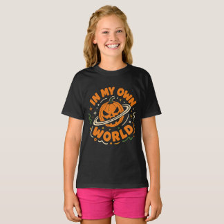 Halloween Kosmische Pompoen T-shirt