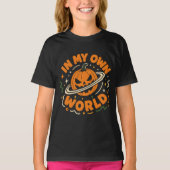 Halloween Kosmische Pompoen T-shirt (Voorkant)