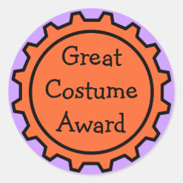 Halloween Kostuum Award Stickers