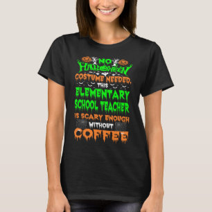 Halloween kostuum basisschool leraar eng t-shirt