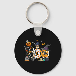 Halloween Kostuum Boo Uil Heksenhoed Spin Pompoen Sleutelhanger